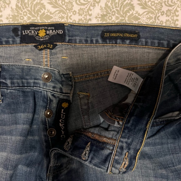 Lucky Men's Blue Jeans 221 Original Straight Vintage Y2K 36 - Picture 8 of 9